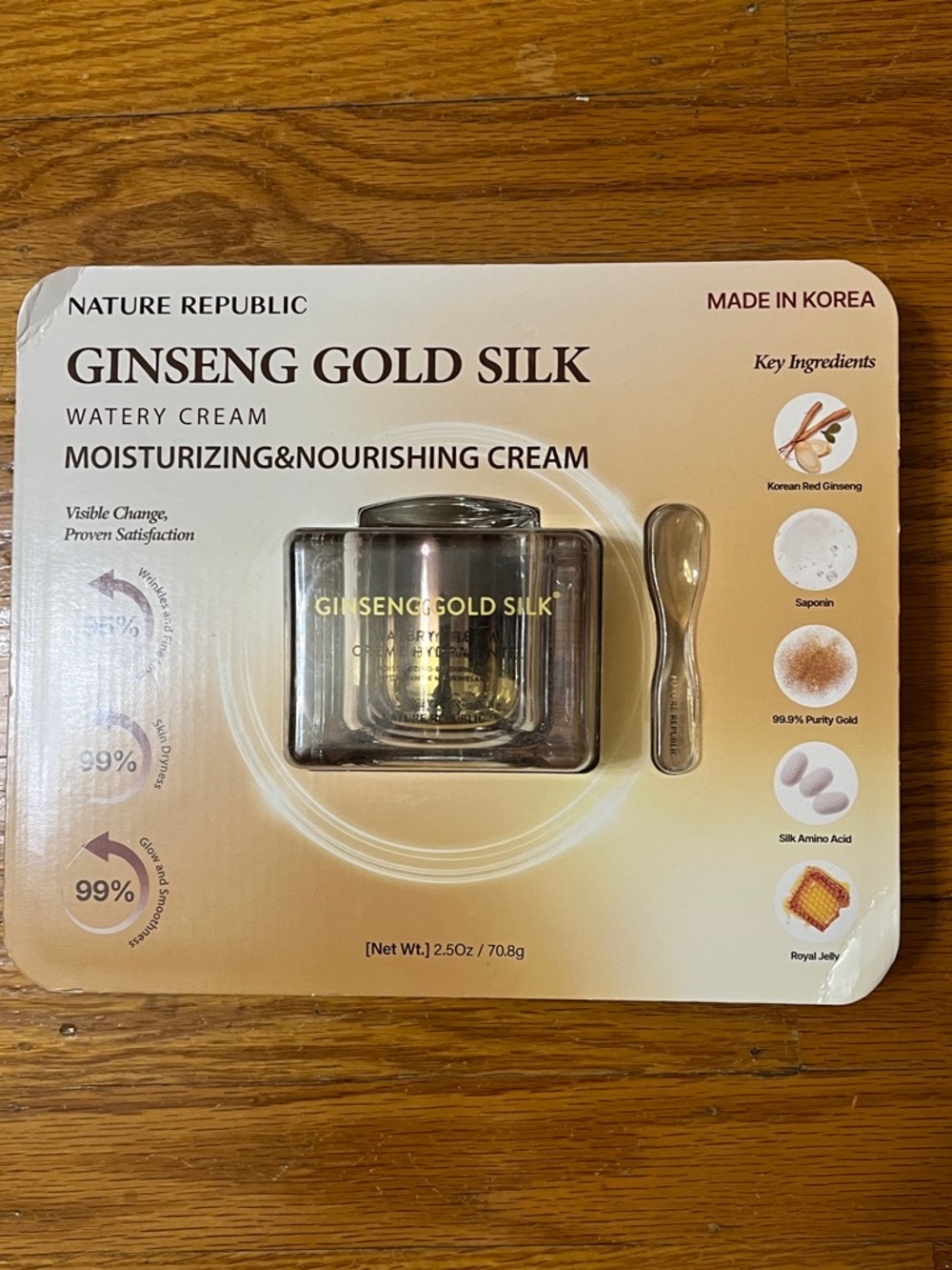 Nature Republic Ginseng gold silk watery cream new Korean Beauty